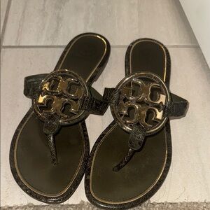 Tory Burch Dark Green Sandals